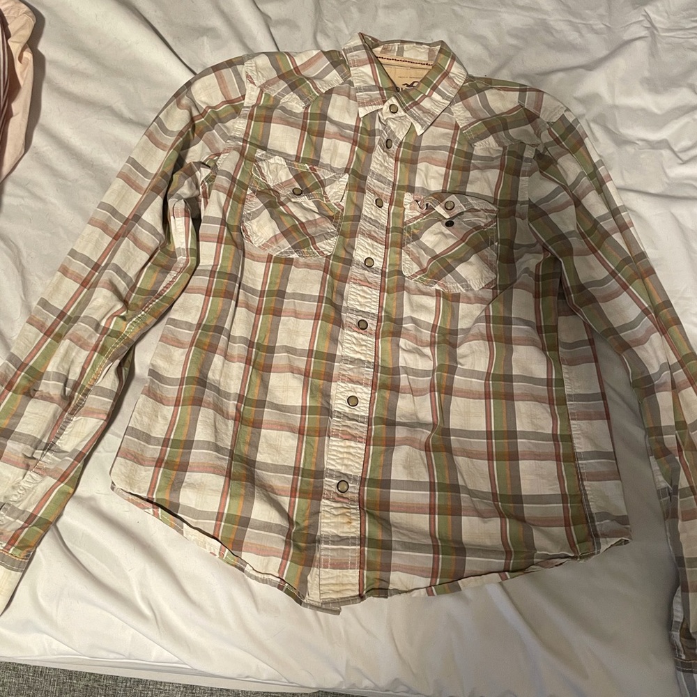 Hollister plaid button down. Size L. Mens.